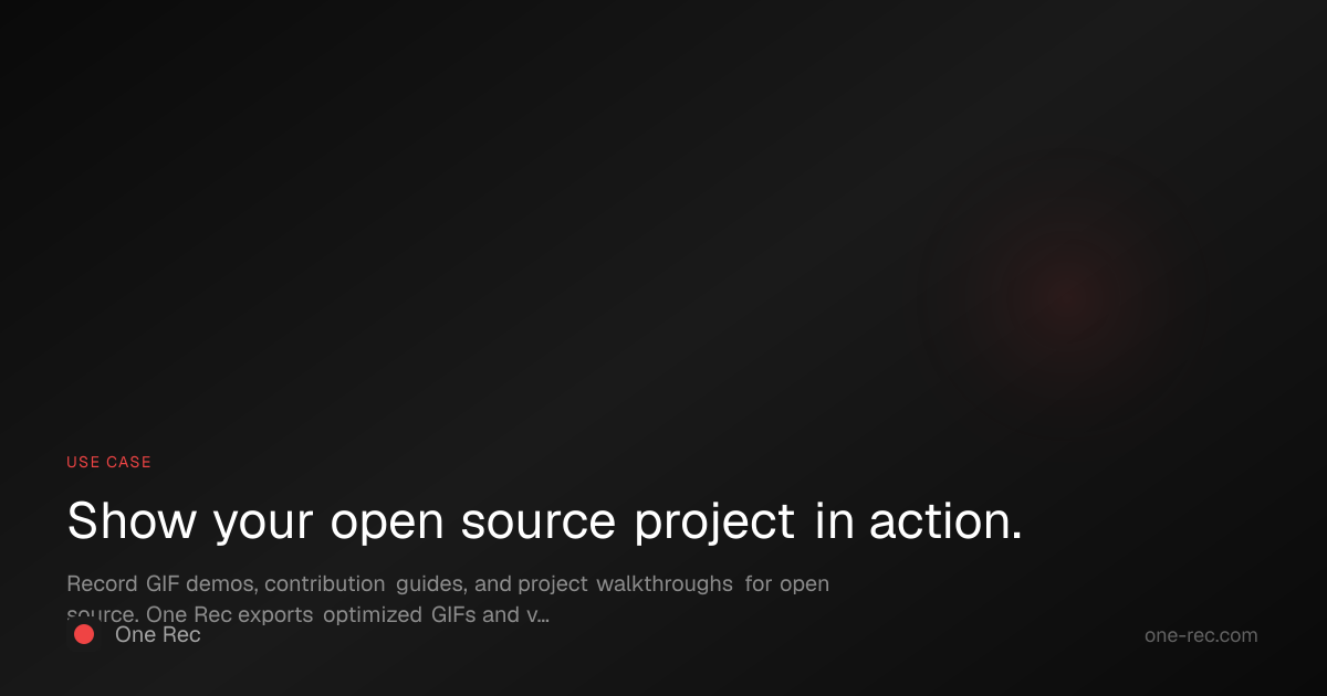 Open Source | One Rec